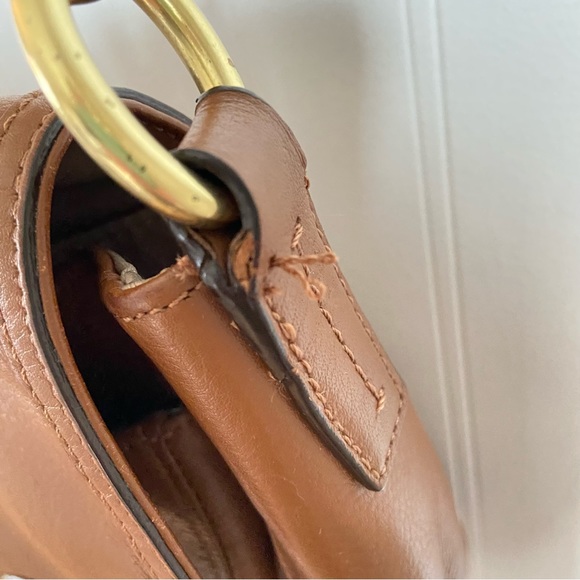 Coach Taylor Handbag F27481 Saddle Brown Leather Purse NOTE MAGNETIC CLOSURE - Picture 3 of 16